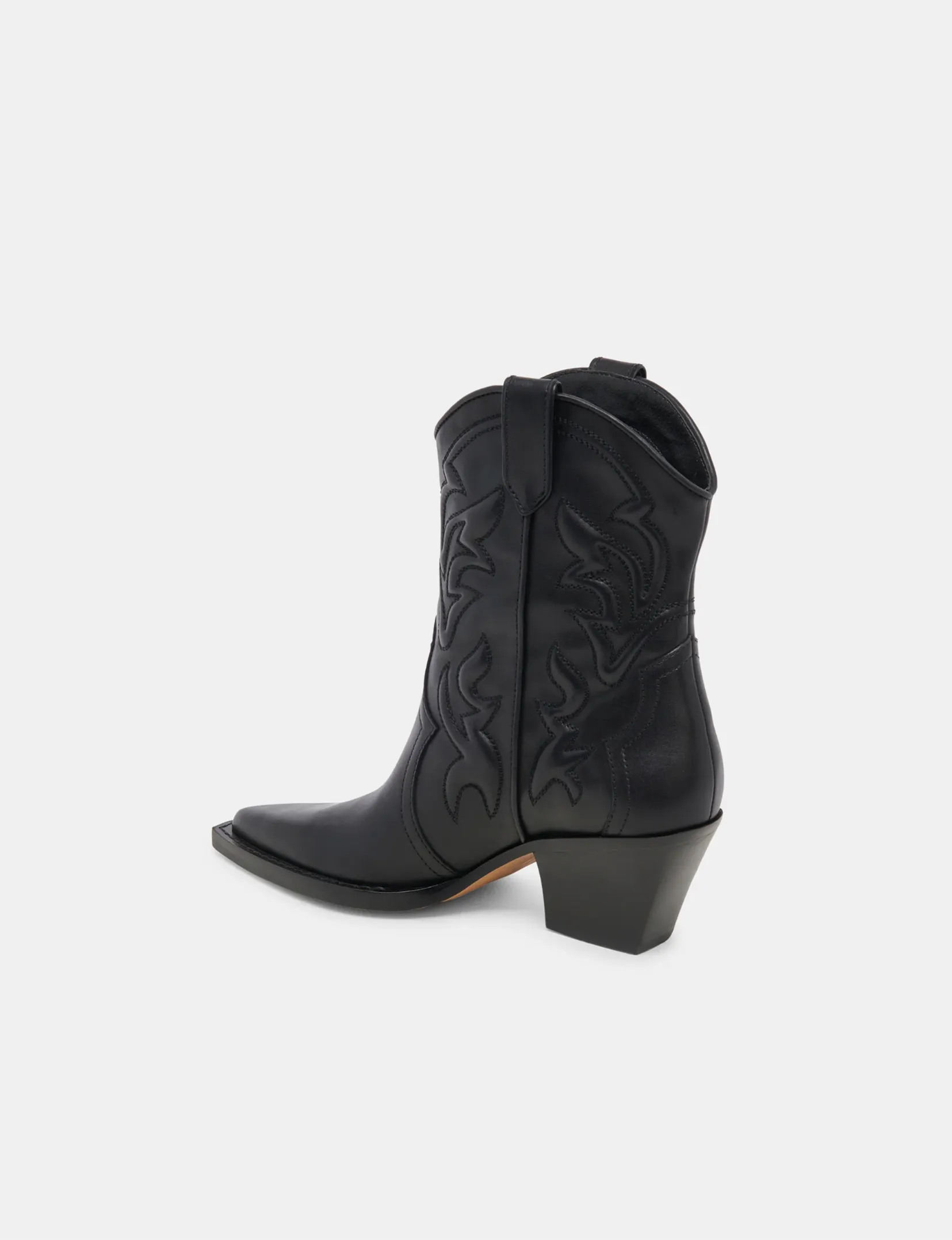 Rimona Short Cowboy Boot, Black