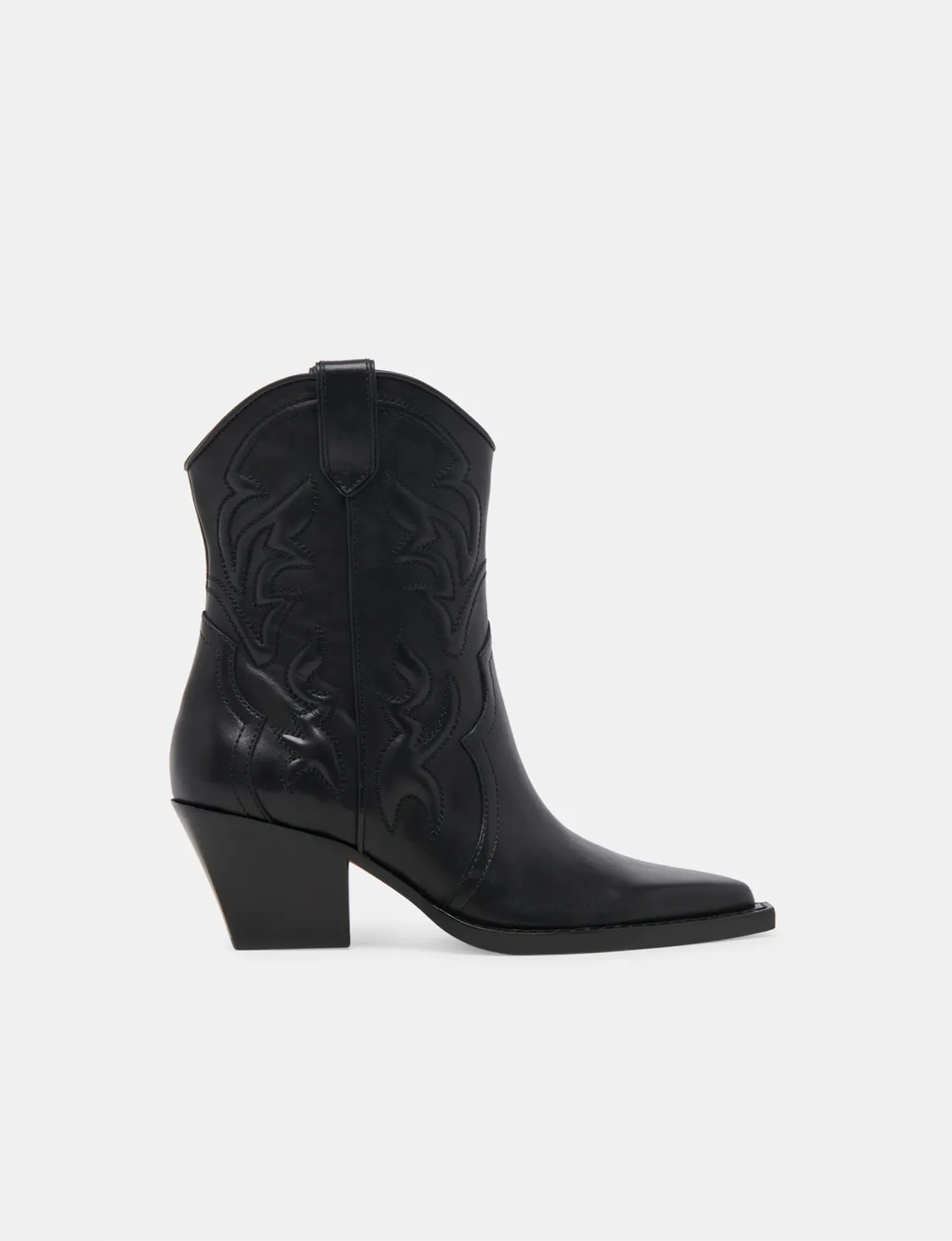Rimona Short Cowboy Boot, Black