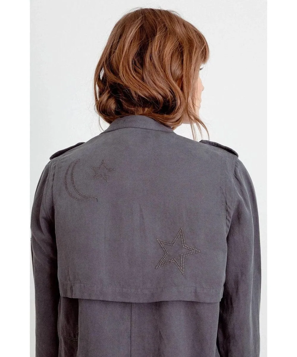 Rowen Jacket Dark Grey With Star