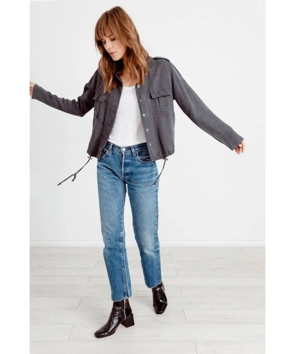 Rowen Jacket Dark Grey With Star