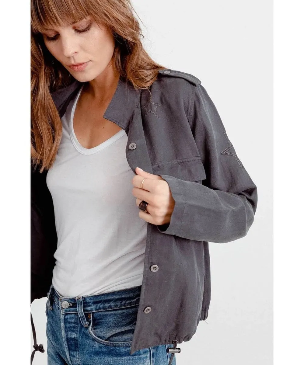 Rowen Jacket Dark Grey With Star