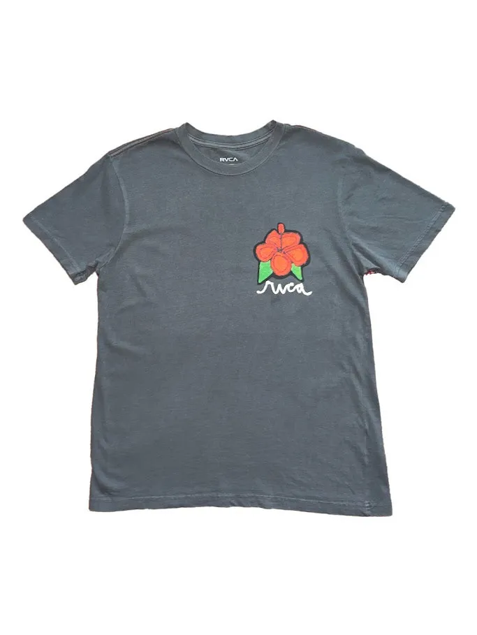 RVCA HI STITCH TEE - BLACK