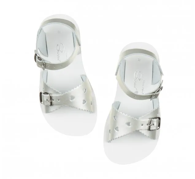 Salt Water Sandals Kids Sweetheart Sandal - Silver