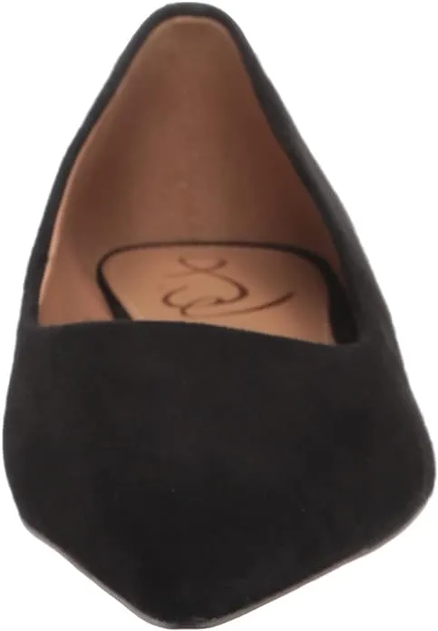 Sam Edelman Wanda Black Leather Pointed Toe Slip On Fashion Ballet Flats Shoes
