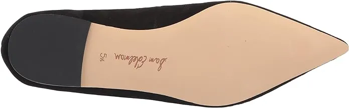 Sam Edelman Wanda Black Leather Pointed Toe Slip On Fashion Ballet Flats Shoes