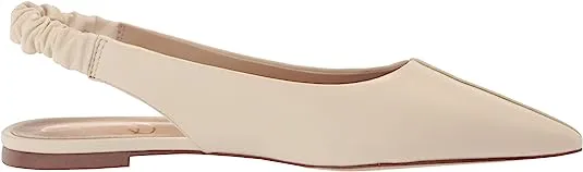Sam Edelman Whitney Modern Ivory Slip On Slingback Strap Pointed Toe Dress Flats