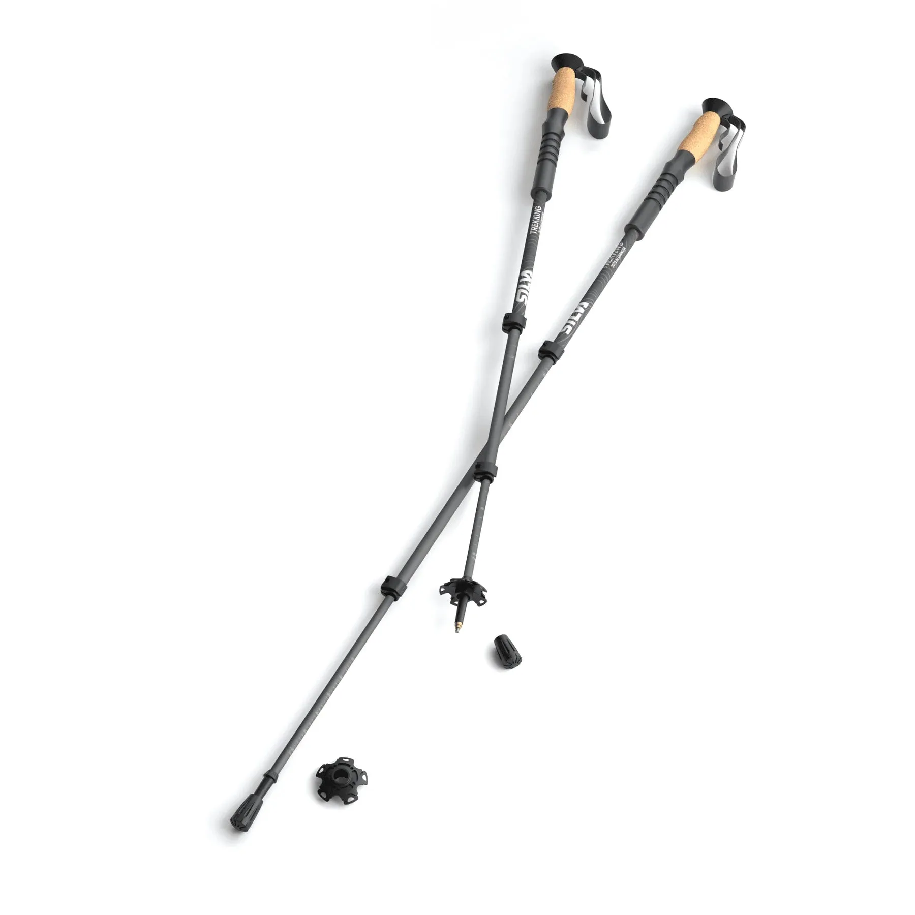 Silva Trekking Poles - Aluminium Cork