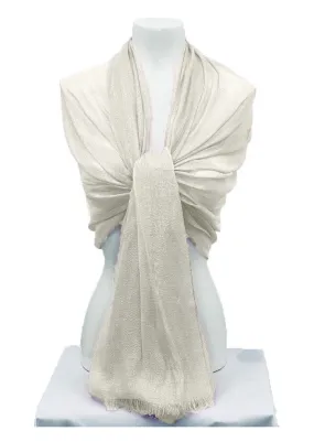 Soft Crimp Scarf-Cream-STD