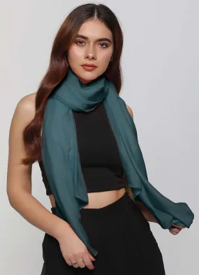 Soft Crush Scarf-Teal-STD