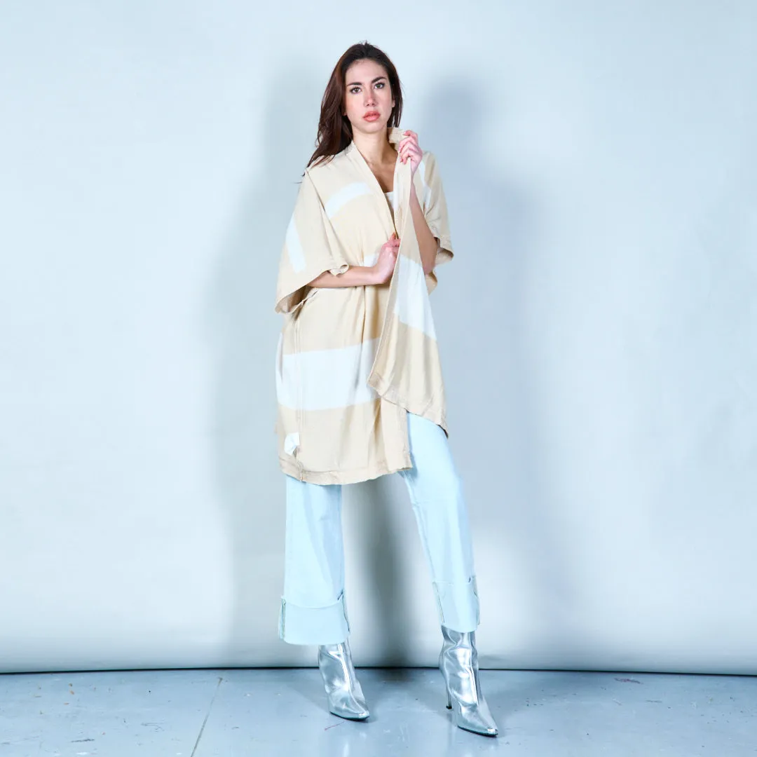 Striped lightweight open cardigan wholesale