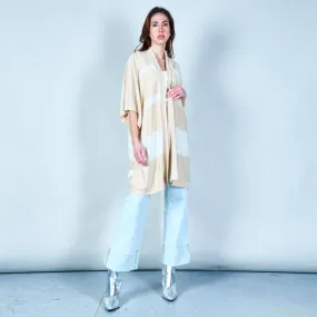 Striped lightweight open cardigan wholesale