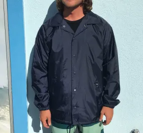 Surf Station Nylon Men's Windbreaker Jacket - Navy