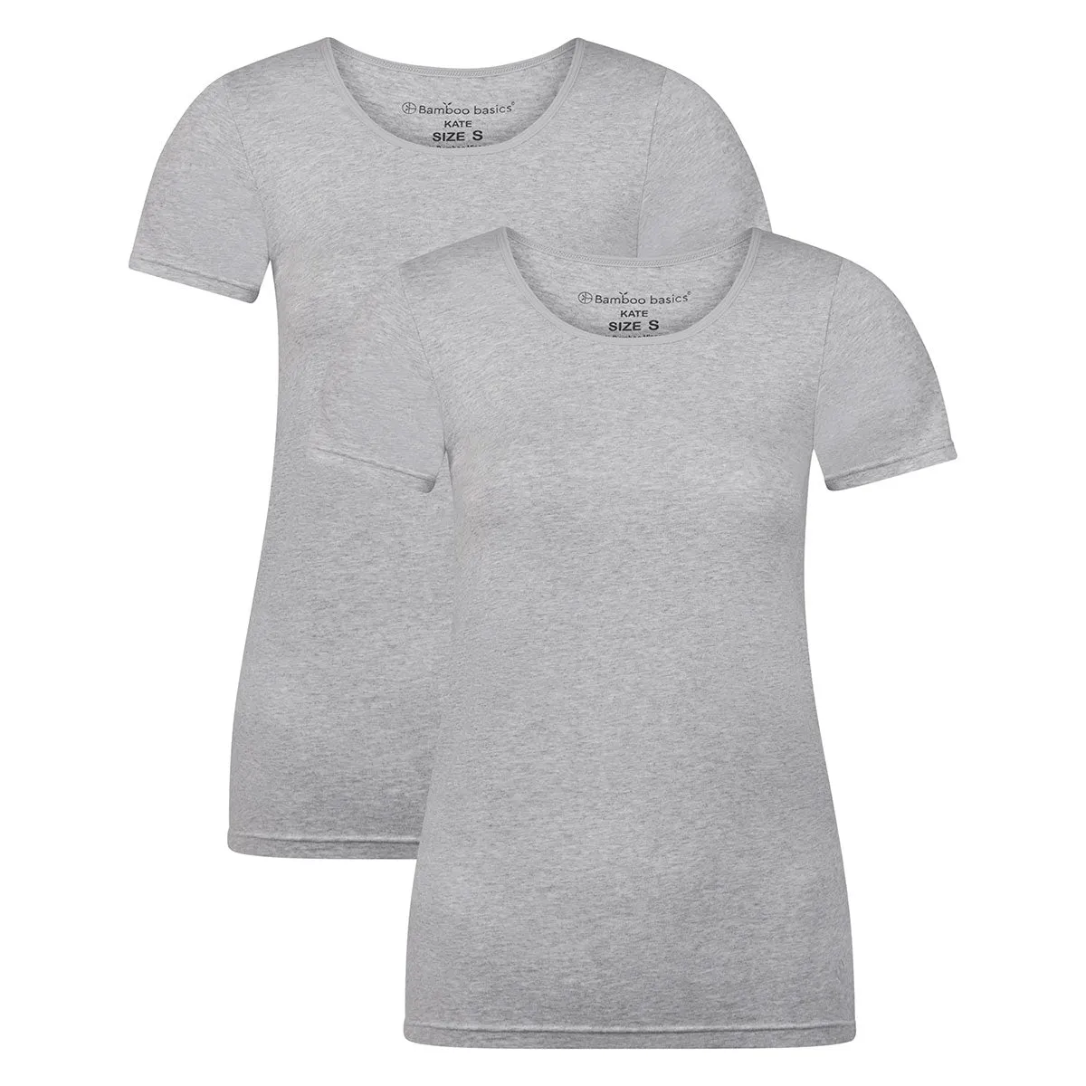 T-shirts Kate (2-pack) - Light Grey Melange
