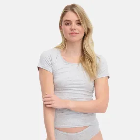 T-shirts Kate (2-pack) - Light Grey Melange