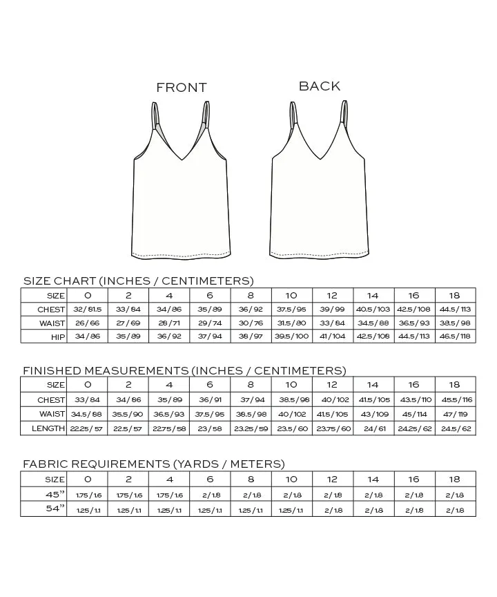 True Bias - Ogden Cami - Size 0-18