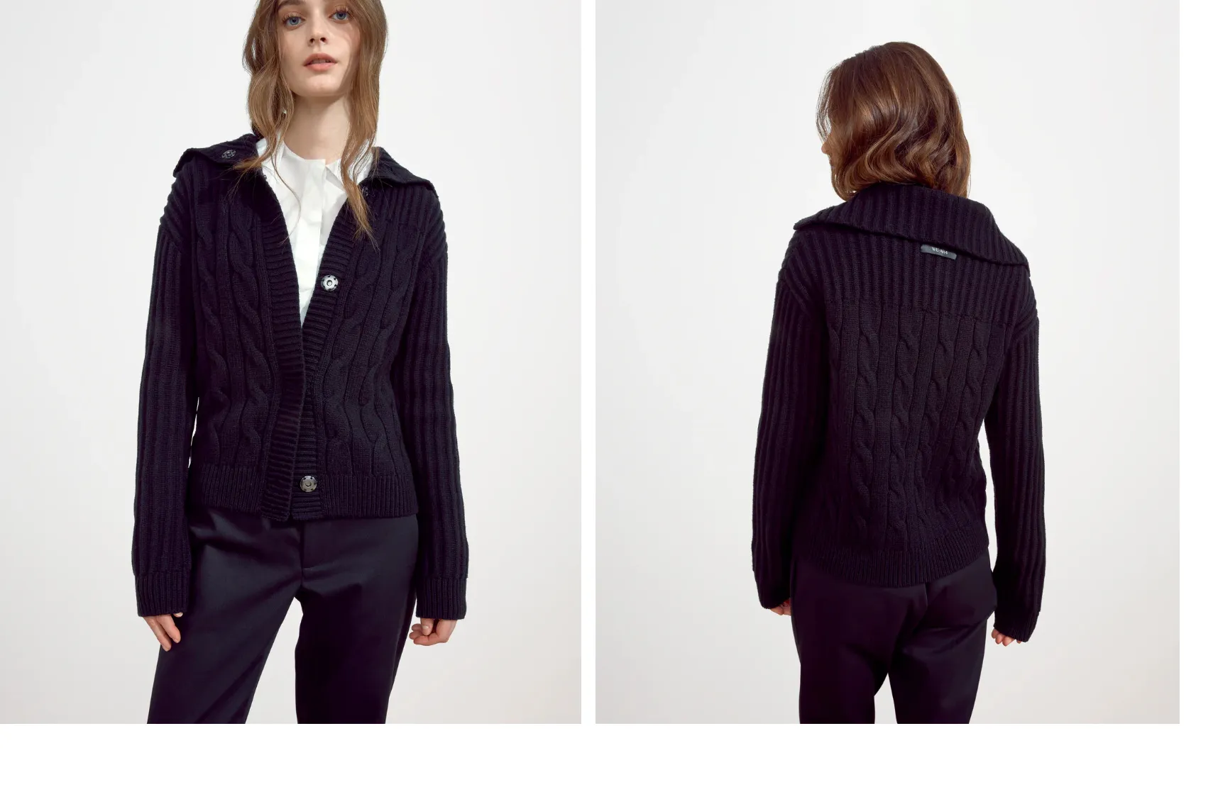 University Cardigan - Black