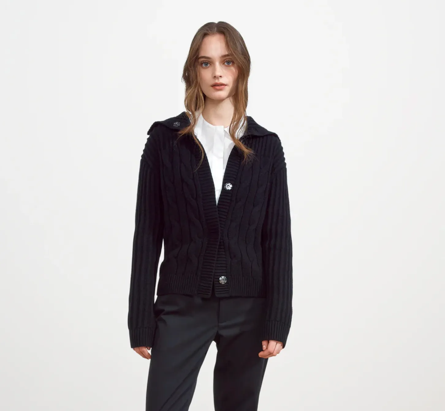 University Cardigan - Black