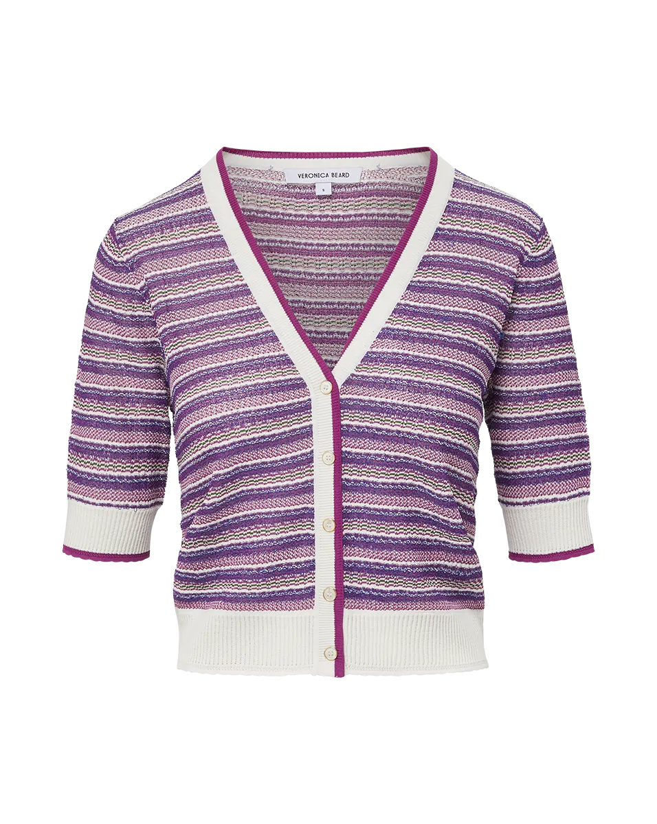 Varia Striped Knit Cardigan