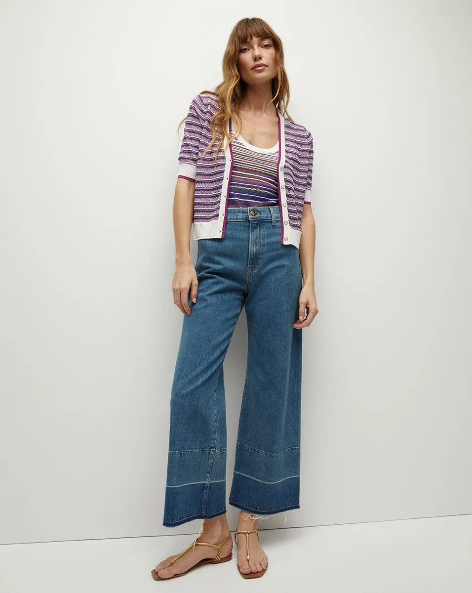 Varia Striped Knit Cardigan