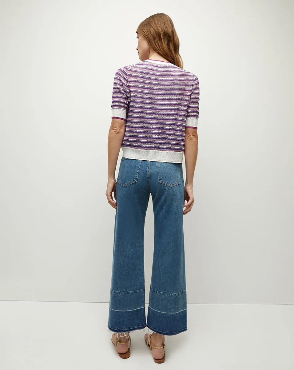 Varia Striped Knit Cardigan
