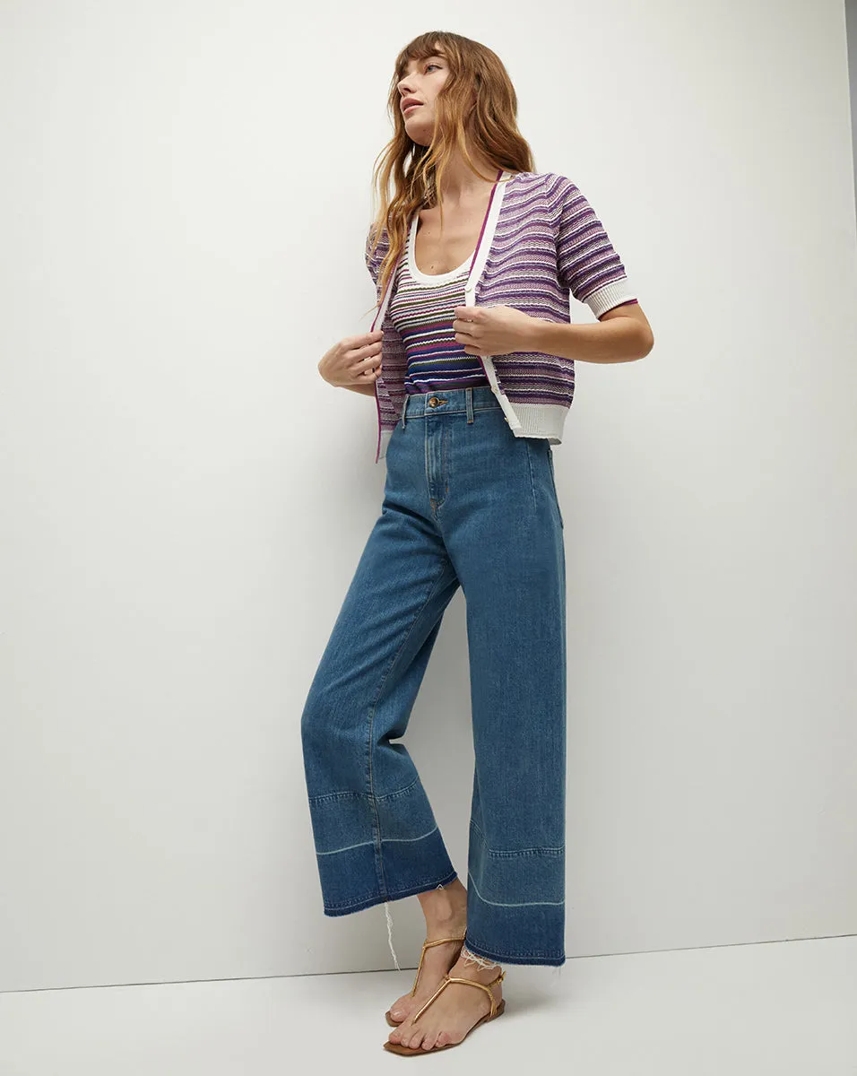 Varia Striped Knit Cardigan