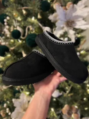 Walking Cozy Regular Slip Ons- Black