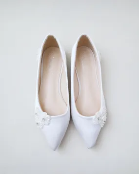 Wedding Flats with All Pearls Chassia Flowers