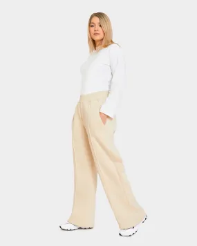 Wide Leg Sweatpants With Pintuck