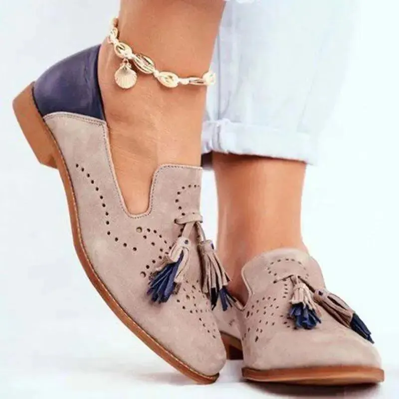 Woman Pointed Flat Classic Leather Shoes