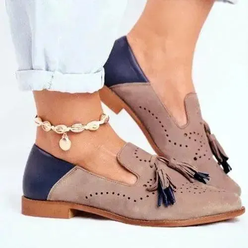 Woman Pointed Flat Classic Leather Shoes