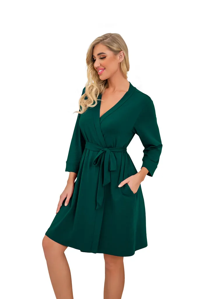 Women Kimono Robes Short Lightweight Robe Soft Knit Sleepwear