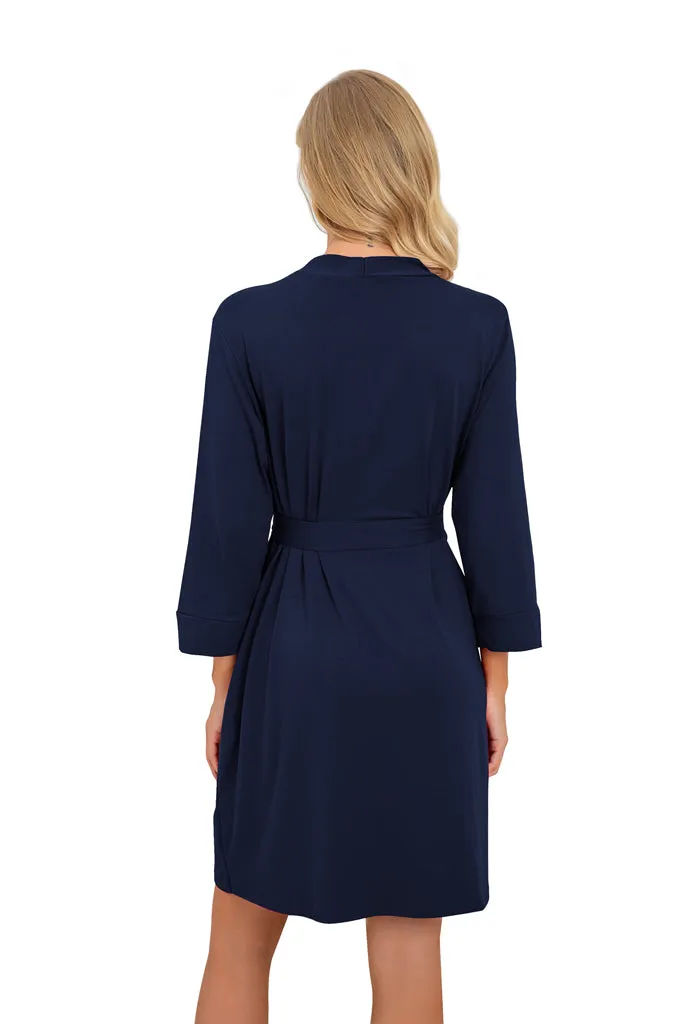 Women Kimono Robes Short Lightweight Robe Soft Knit Sleepwear