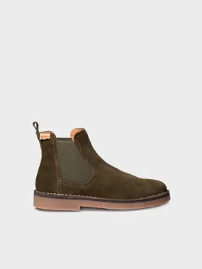 Women's Ankle boot in Suede in Khaki - ISA-SY