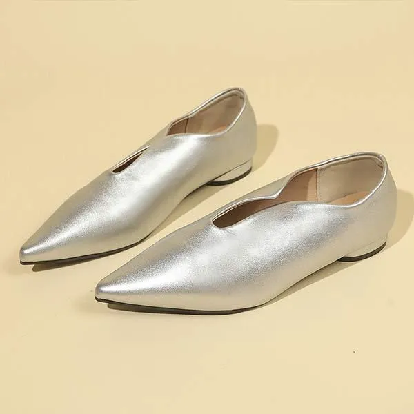 Women's Pointed-Toe Slip-On Low-Cut Flats 16263691C