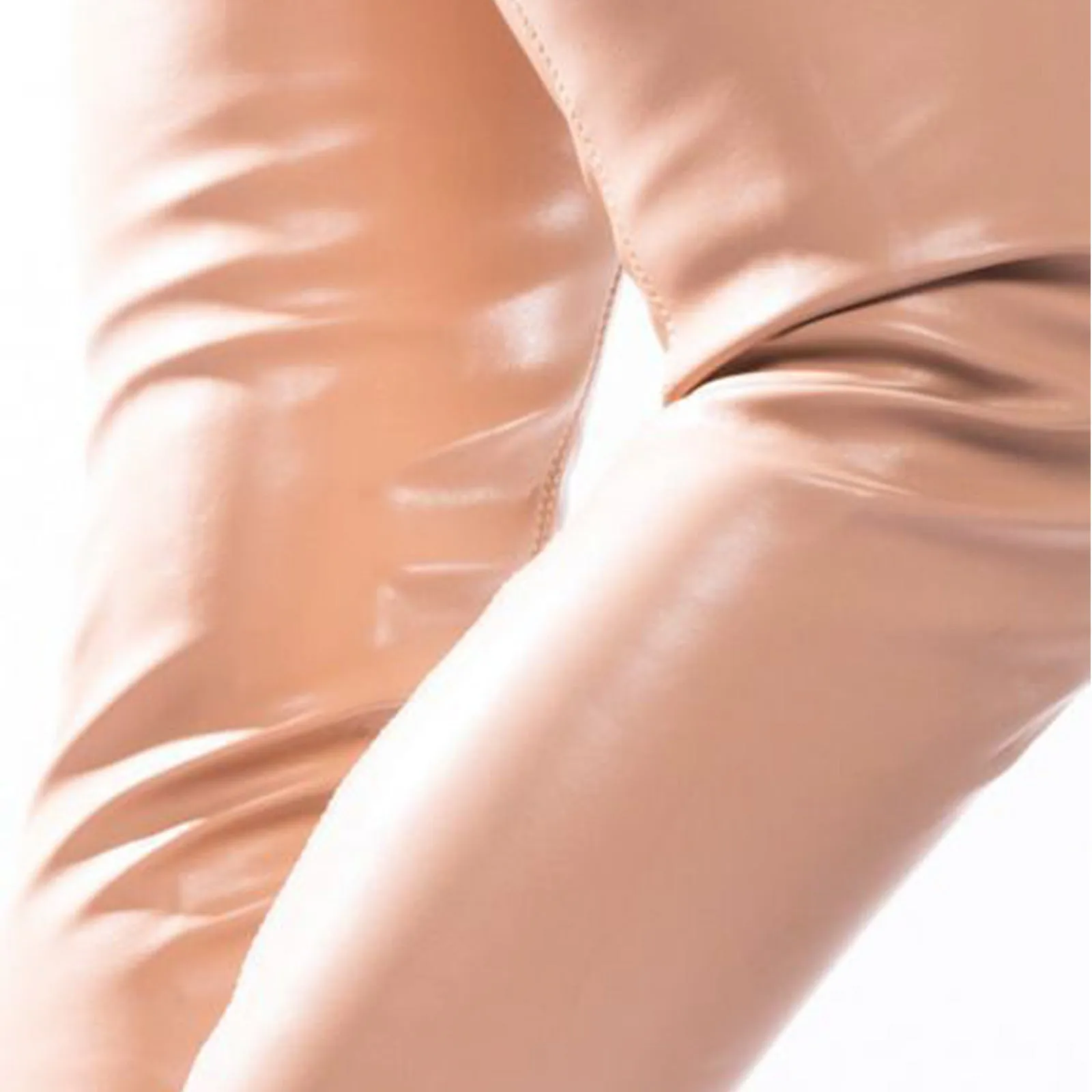 Women's PU leather square heel thigh high boots