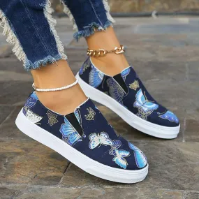Women's Round-Toe Slip-On Slip-On Casual Shoes 99370692C