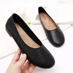 Women's soft flats Slip on comfy driving shoes casual daily work flats