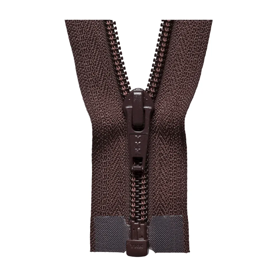 YKK Open End Zip - Medium Nylon | Colour 570 Brown