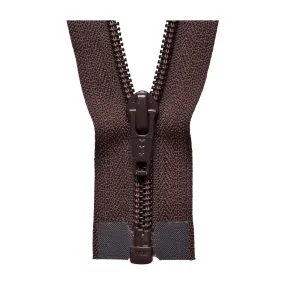 YKK Open End Zip - Medium Nylon | Colour 570 Brown