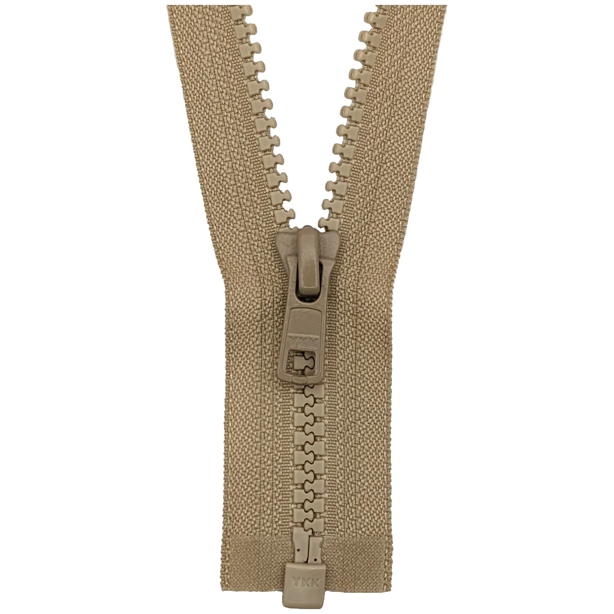 YKK Open End Zip - Medium Plastic | colour 573 Biscuit