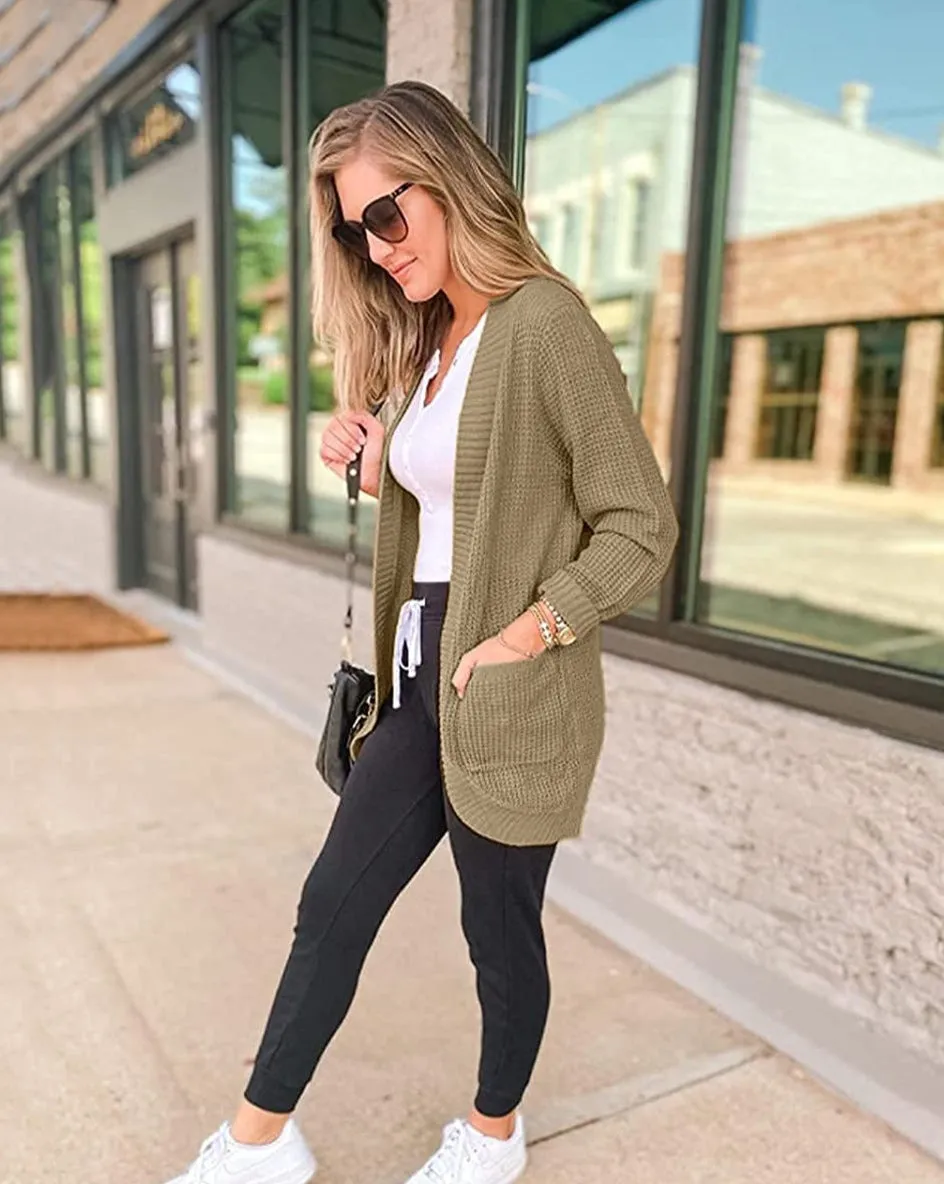 ZESICA Lightweight Soft Knit Sweater Cardigan